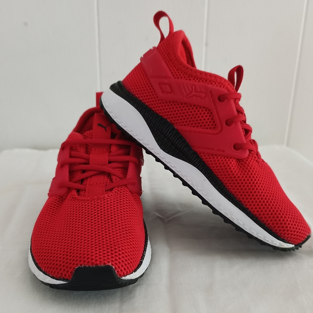 PUMA Unisex Child-Pacer Next Excel Slip on Sneaker fire red.